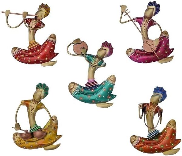 Metal Rajasthani Musicians Item showpiece - Decorative Items for Home | Gift Items | Showpieces | Home Decoration
