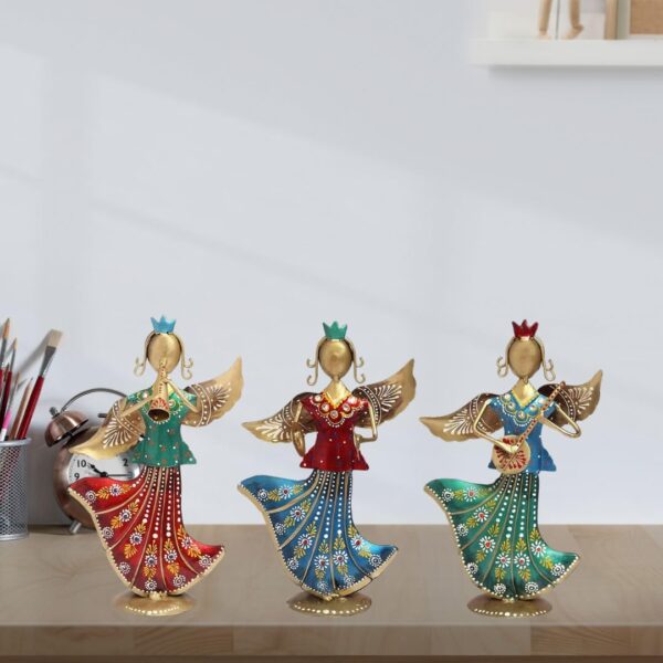 Metal Rajasthani Musicians Item Showpiece . - Image 2