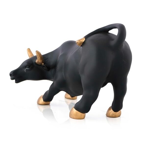 Geometric Stock Market Bull Resin Figurine Perfect Decor for Home and Office Big Size - Image 4