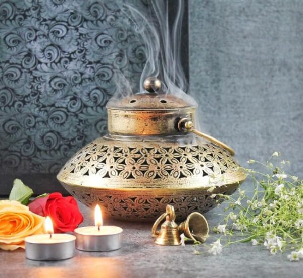Iron Degchi Doop Stand Tealight Candle Holder - Tea Light Candle Stand Decorative