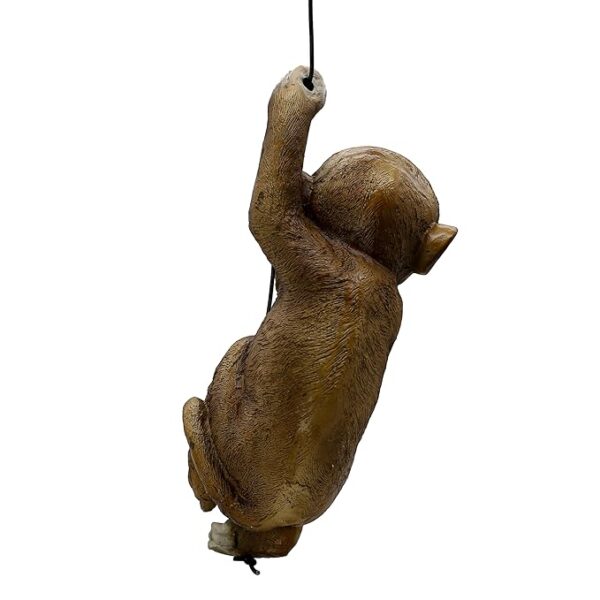 Hanging Monkey Garden Decor Resin Monkey Climbing Hanging Animal Statue with Rope shwpiece for Gift - Image 5