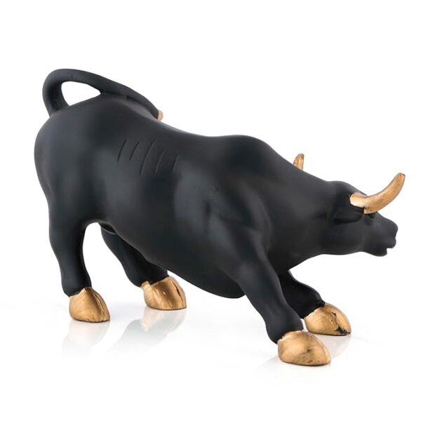 Geometric Stock Market Bull Resin Figurine Perfect Decor for Home and Office Big Size - Image 2