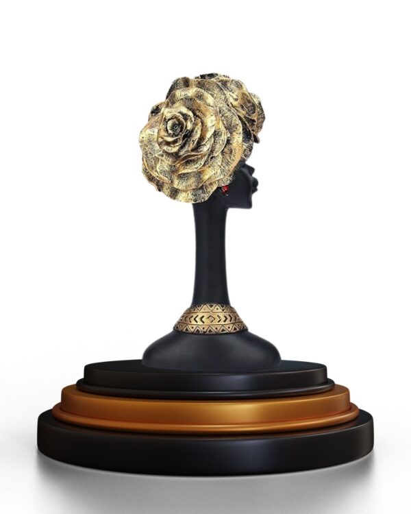 African Flower Lady Showpiece for Home Decor - Image 2