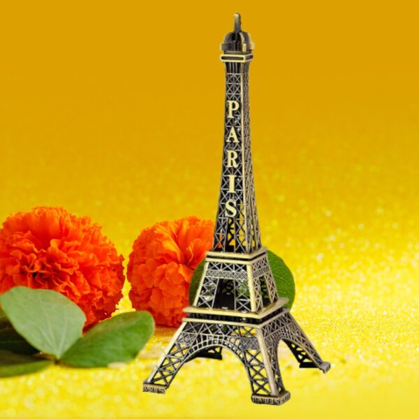 Antique Finish Metal Paris Eiffel Tower - Image 4